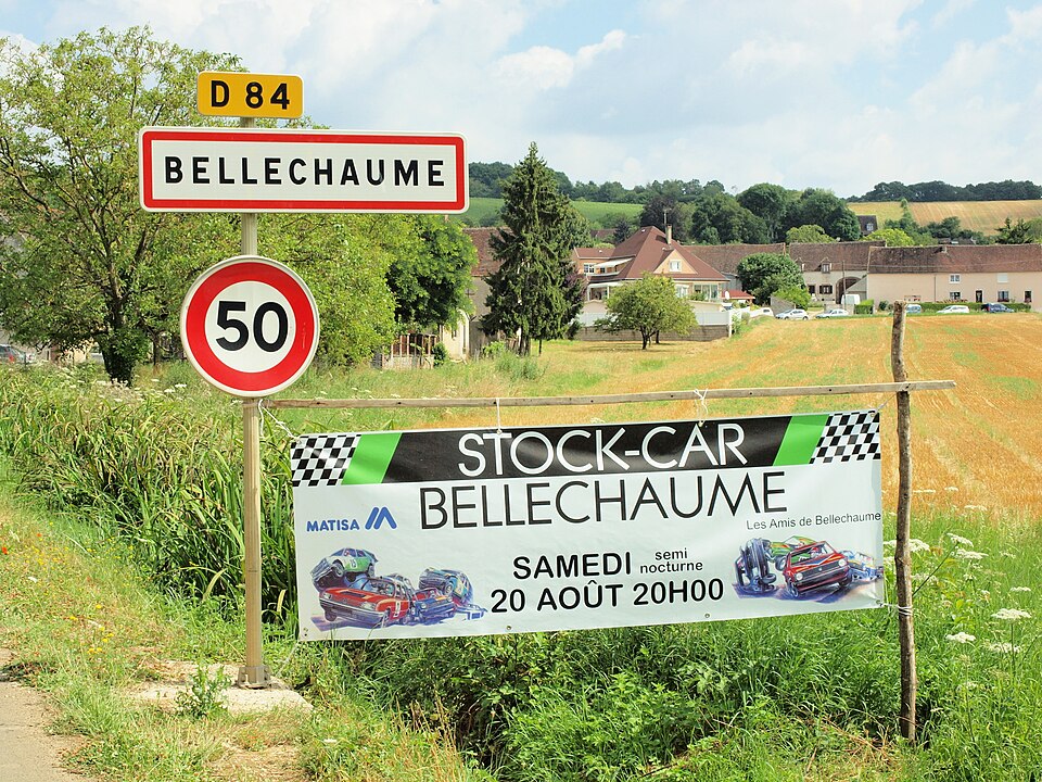 Bellechaume — FR — 89 — panneau d'agglomération — 01