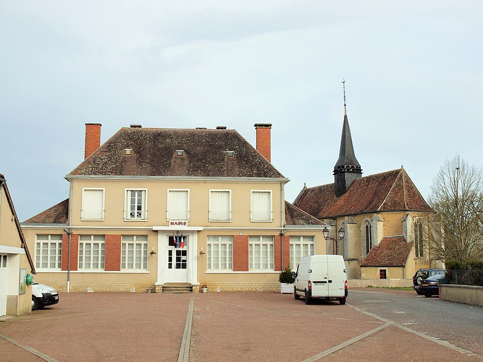 Lalande — FR — 89 — mairie & église — a1