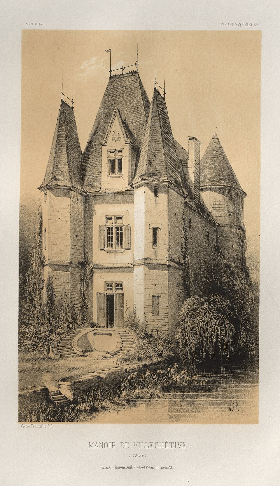 Victor Petit — Architecture Pittoresque ou Monuments des XVeme. Et XVIeme. Siecles — Chatea — 2014.696.68 — Cleveland Museum of Art